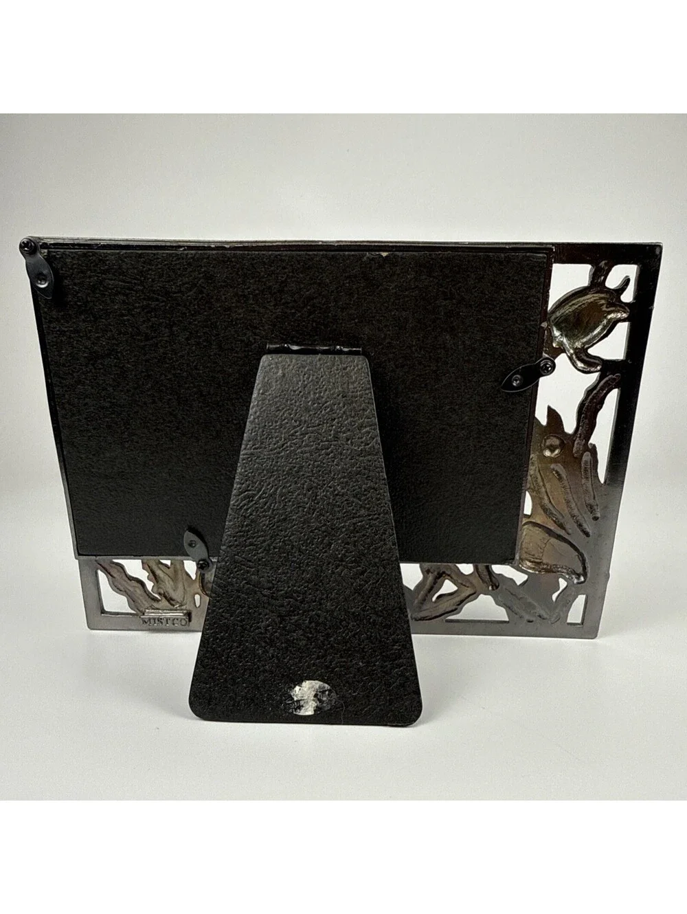 MIST Co Sea Turtle Ocean Metal Picture Frame • Pewter Finish Green Enamel
